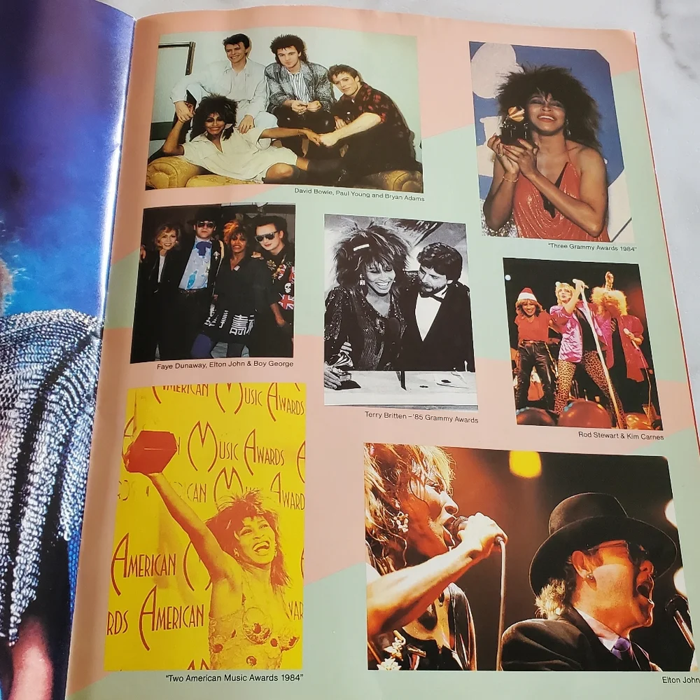 Tina Turner Private Dancer 1985 Concert Tour Program Book